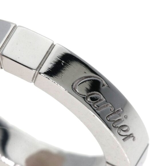 CARTIER 18k White Gold Diamond Lanier Ring #46 - Picture 9 of 11